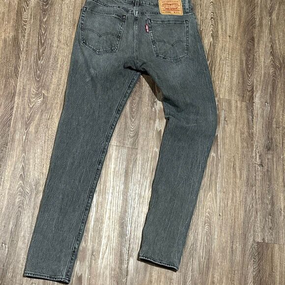 Levis lo ball gray black washed denim jeans 34x34 - Picture 6 of 9